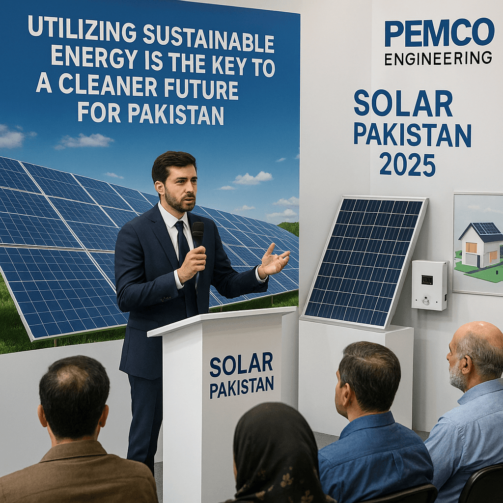 solar exhibition pakistan 2025 discussing the future of solar in pakistan and the netmeter connection future.