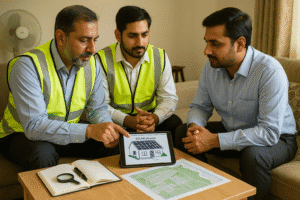 pemco professionals surveying calculating and installing perfect solar system